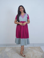 Rayon Mix & Match Embroidery Maxi | V-Neck | Mangai Nighties