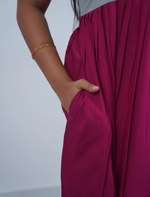 Rayon Mix & Match Embroidery Maxi | V-Neck | Mangai Nighties