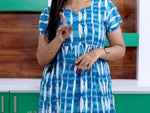 Yellow Rayon Floral Maxi Frock with Layer Frill Bottom with Back Tie | Mangai Nighties