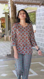 Summer Arrivals Cotton Night Suits Top & Bottom Set | Half Sleeve | Fancy Neck with Side Pocket | Soft Cotton Nightdress for Trendy Women and Teenage Girl's (TPS-H)