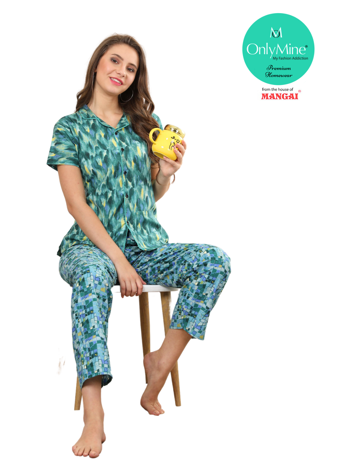 ONLY MINE SummerArrival Premium Cotton Night Suits - Latest Collection's Top & Bottom Set